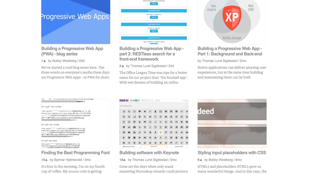 An example of how a feed reader would display RSS feeds created with this app on your website.